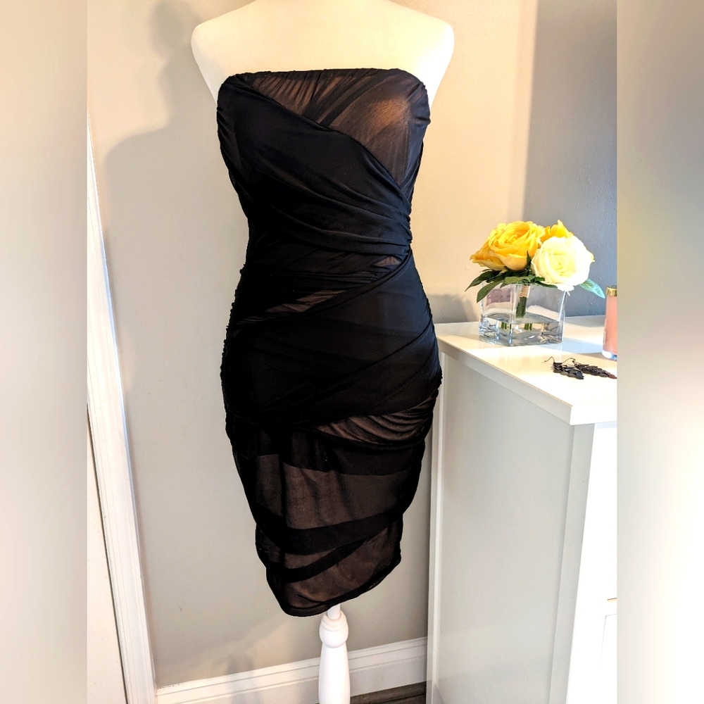 Guess strapless dress